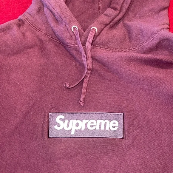 Supreme Red Sweatshirt Hoodie Casual Fit